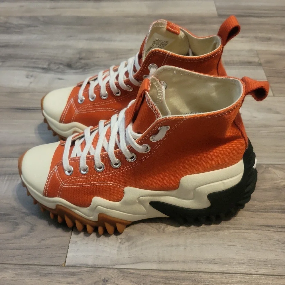 Converse Chuck Taylor All Star Run Star Platform Shoes Orange High Top M7.5 W9